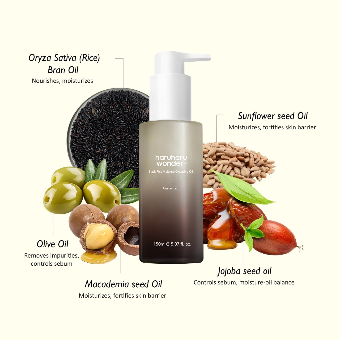 HARUHARU WONDER Black Rice Moisture Deep Cleansing Oil